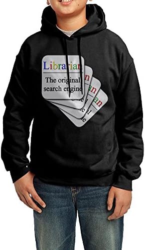 PINPINTA Cool Librarian The Original Search Engine Sweatshirt Pullover Hoodie Cotton Shirt For Teens