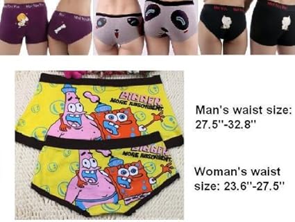 Amazon Com Lovers Cartoon Underwear Mens Ladies Spongebob Briefs Panties Trunks Health Personal Care