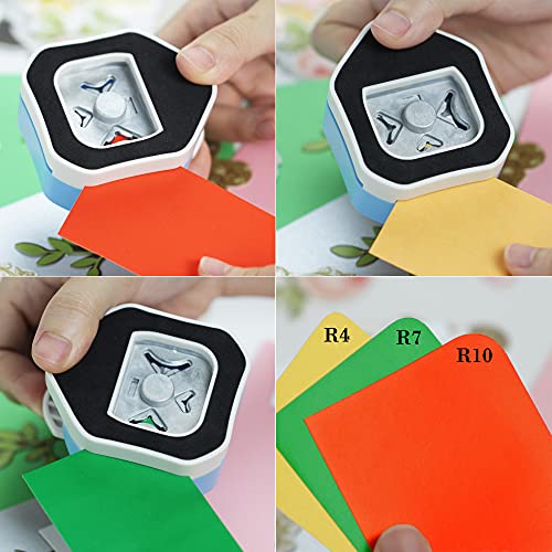 ECOHU Round Corner Punch, 3 in 13 Way Corner Puncher Cutter for Paper