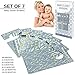 Baby Closet Size Dividers Plastic | Fits Large 2 Inch Rod - Nursery Clothes Organizer, Newborn to 24 Months Gender Neutral Infant Decor Girl or Boy, 7 Closet Labels