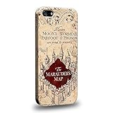 Case88 Premium Designs Marauder's Map Harry Potter & Hogwarts Collections Protective Snap-on Hard Back Case Cover for Apple iPhone 5 5s