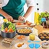 Yingrace-8-inch-Air-Fryer-Accessories-14-pcs-for-Tower-Phillips-Gowise-Airfryer-Fit-All-Standard-Deep-Fryer-Accessories-XXL-48-59-QT-for-Home-Use-8-Inch YINGRACE Air fryer Accessories, 12 pcs Deluxe Air Fryer Accessory Set Suitable for Cosori Ninja Salter Tefal 4.2L, 4.5L…