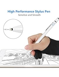 Stylus Pens for Touch Screens, MOICO Fine Tip Active Stylus Pen with Pen Bag, Rechargeable Capacitive Stylus for drwaing and Writing, Compatible with Apple iPad iPhone and Samsung Phone Tablets