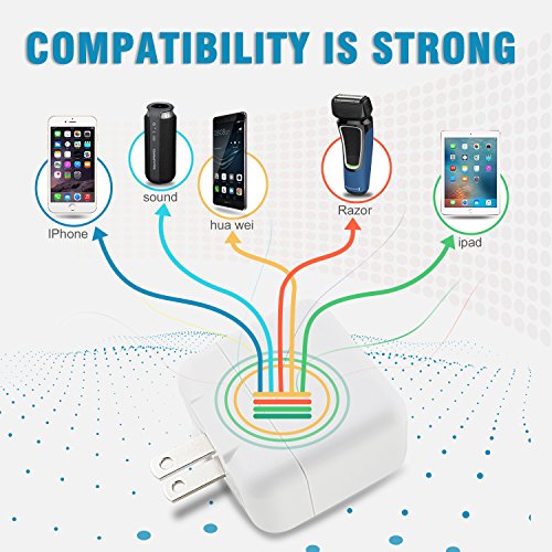 image for Ulimag Phone Wall Charger 24W 3.1A Dual Port USB Travel Wall Charger A