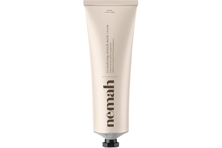Nemah – Stretch Mark Cream for Pregnancy – Pregnancy Stretch Mark Prevention & Reduction, Postpartum Stretch Mark Cream with Vanistryl, Shea Butter, & Macadamia Oil – Vegan & Cruelty-Free – 3.5 oz.