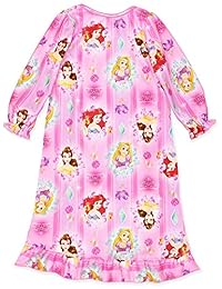 Pijamas de manga larga de franela de princesa Disney para niñas