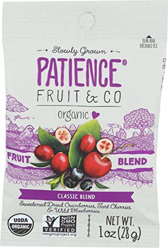 Patience Fruit & Co. Organic Classic Fruit Blend Fruit Snacks 1 Ounce (Pack of 15) Non-GMO USDA Organic Fruit Snacks