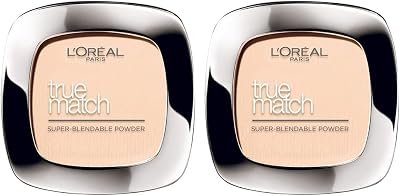 LOréal Paris True Match Perfecting Powder W3 Pack of 2 Hyaluronic Acid