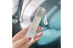 Diamond-Studded Shoehorn (with Keychain) - Compact Pocket-Sized, Portable for Travel/Home, Easy Slip-On