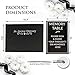 JC Classics Funeral Guest Book | Memorial Guest Book Hardcover | Guestbook for Sign In, Condolence | In Loving Memory in Silver Foil | Silver Pen and Memory Table Card Sign Included (Black-Plain)