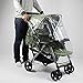 Braceus Universal Rain Stroller Cover, Waterproof Wind Dust Shield Baby Stroller Pushchair Pram Rain Cover