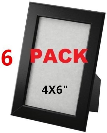 Amazon Com Ikea Frame 4 X 6 Black Photo Picture Black 6 Pack