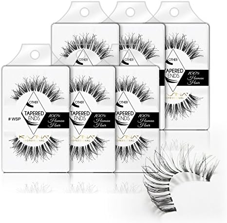 [#WSP; 6packs] False Eyelashes #Wispy #Wispies Tapered ends in 100% Humanhair (Upgraded version of Ardell, Redcherry)