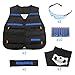 AMOSTING Kids Tactical Vest for Nerf N-Strike Elite Series Guns Toy with Refill Darts, Protective Glasses, Skull Mask, Wrist Band – 2 Sets