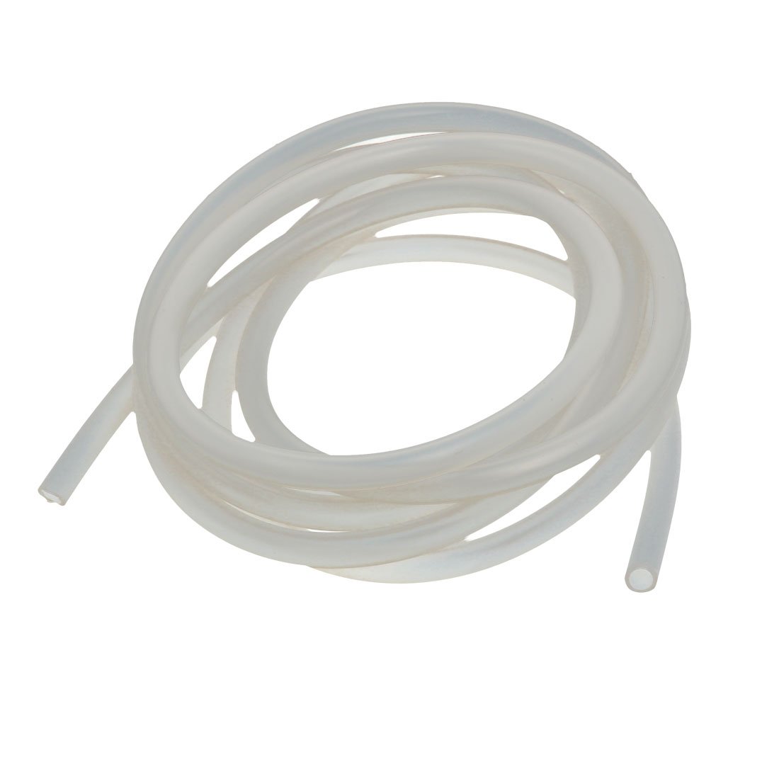 sourcingmap 4mm x 6mm Heat Resistant Soft Silicone Tube Hose Pipe 2 Meter Length Translucent