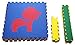 SoftTiles Interlocking Kids Foam Playmat w/Sloped Borders- Safari Animals Designs for Nursery and Playroom- Baby, Kids, and Toddlers - Primary Colors- Large 6.5 x 6.5 ft.