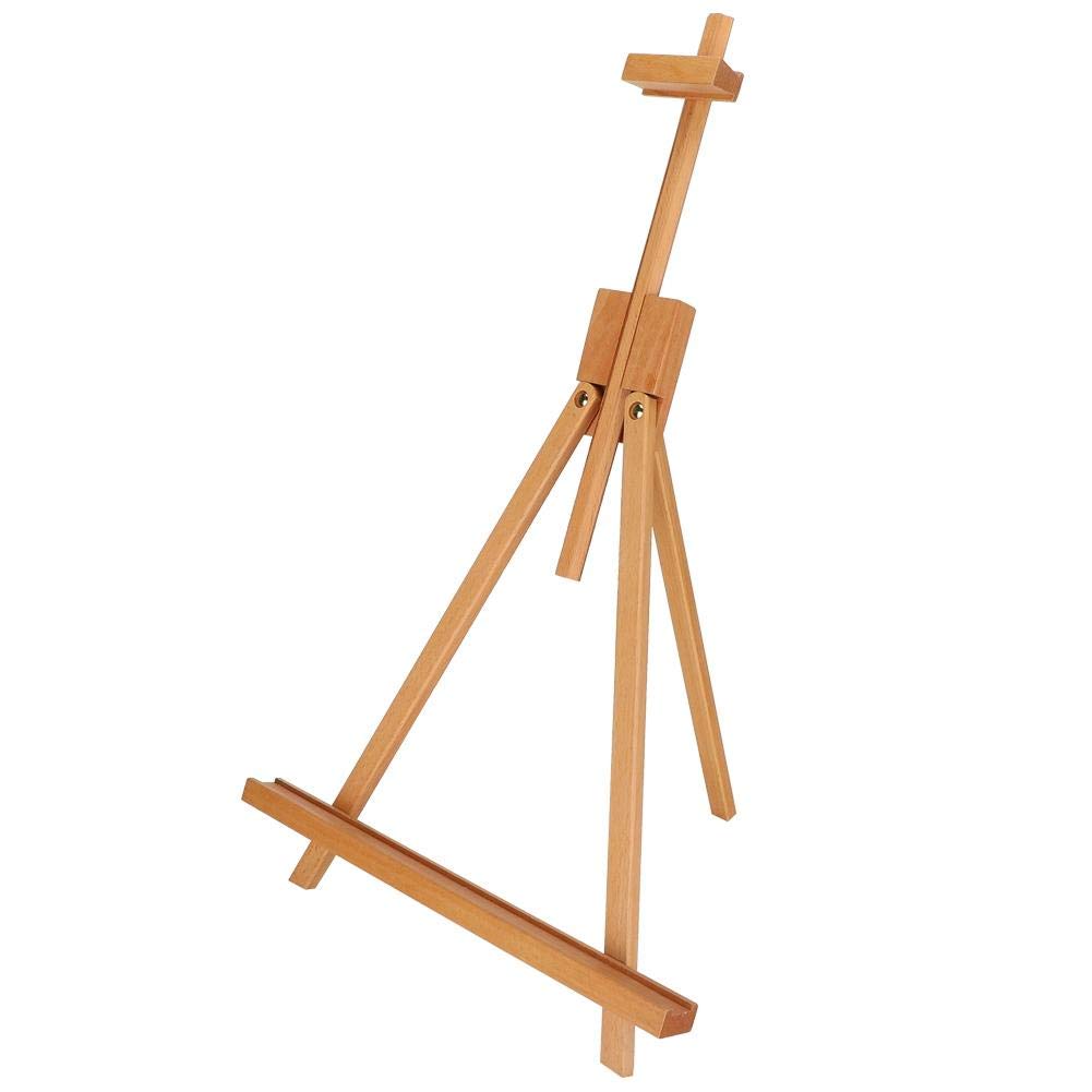 A-Frame Wooden Easel 28.7in High Tabletop Wood Folding Painting Easel Tripod Desktop Advertising Display Oil Painting Painting Tools