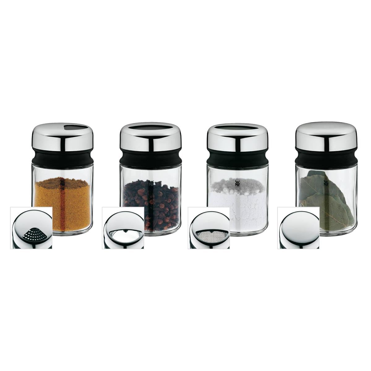 WMF Glass 100 ml Shaker Depot Set,Setof4, Transparent