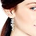 Striking Waterfall Cultured Freshwater White Pearl .925 Sterling Silver Dangle Earrings