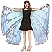 Halloween Hooded Capes Cloak for Women with Hooded and halloween Scary Light up Mask Set for Costumes Party Cosplay (Blue)