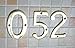 ZhongWang Hardware ZW-A200 4 Inch Bright Brass House Number 0/ZhongWang Hardware ZW-A200 Número de casa de latón brillante de 4 pulgadas 0