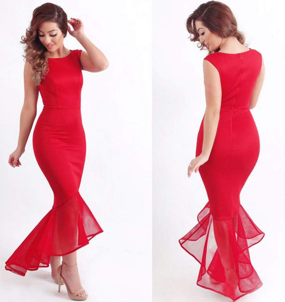 dinner dress red