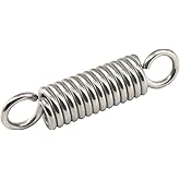304 Stainless Steel Heavy Duty Hammock Chair Hanging Spring Swing Damping Spring Hook Loadability 550LB Suspension for Sandbag Yoga Pack of 1