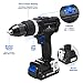 Hammer Drill and Impact Driver Combo Kit, PROSTORMER 20V Max Cordless Drill Driver/Impact Driver with 2Pcs 2.0Ah Lithium-Ion Batteries, Charger Kit, 29pcs Accessories and Tool Bag