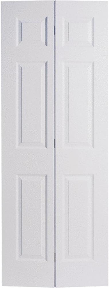 Masonite '' 6-Panel Textured Hardboard 1-3/8'' Bifold Door