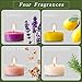 YMING Highly Scented Soy Tealight Candle Gift Set for Yoga, Meditation, Relaxation (Rose, Lavender, Vanilla, Lemon) – 48 Packthumb 1