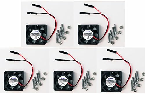 Raspberry Pi Fan, Yoolight Raspberry Pi Cooling Fan 30x30x7mm Brushless CPU Cooling Fan for Raspberry Pi 3 B+, Pi 3, Pi 2, Pi 1 B+, RetroFlag NESPI Case(5-Pack)
