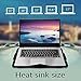 Laptop Cooler, Tenswall 5 Quiet Fans Laptop Cooling Pad for 13-17 Inch Laptops, Cooler Pad Stand with LED Light, Dual USB 2.0 Ports, Adjustable Height Settings