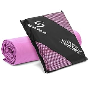 Microfibre Travel Towel – Sports Towel for the Beach – Gym – Camping – Swimming – Yoga and Pilates – Quick Dry, Lightweight and Compact