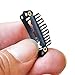 YONNA 12pcs U Shape Iron Snap Clips For Feather Hair Extensions Wigs Weft Black Color
