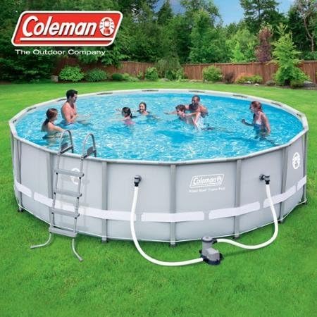 Coleman 16' x 48" Power Steel Frame Above-Ground Swimming Pool Set