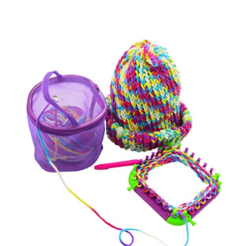 Clearance Deal! Hot Sale! Storage Bag, Fitfulvan New Mesh Bag Lightweight Portable Yarn Crochet Thread Storage Organizer Tote (Purple)
