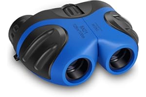 MEET SUN Perfect Binoculars for Kids, VNVDFLM Compact Waterproof Binoculars for Teens Boys Girls Birthday, Outdoor Telescope Toys for Boys age 3-12 to Bird watching & Explore Nature(Blue)