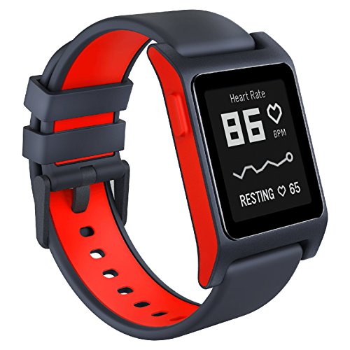 Pebble Heart Rate Smart Watch- Black/Flame in Bahrain Whizz