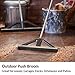 bigWISP, Lightweight Push Broom Best Outdoor Broom for Leaves, Garage and Decks with Bristle Seal Technology (Gray, 24