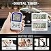 ThermoPro TP11S Digital Wireless Meat Thermometer for Grilling Smoker BBQ Grill Thermometer Kitchen Food Cooking Thermometer, 300FT Remote Range