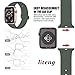 LITENG Sport Band Compatible with Watch Band 40mm 44mm 38mm 42mm Soft Silicone Replacement Sport Strap Compatible with 2019 Watch Series 5 2018 Watch Series 4/3/2/1 (Gery Olive Green, 42/44mm-ML)