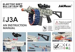JakMean Electric Automatic Toy, Toy with 30 Dart