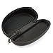 WAAO Olymstore(TM) 2pcs Portable Oval Shape Zippered Closure Eye Glasses Sunglasses Hard Case Box Holder with Carabiner Hook Clip for Outdoor Traveling Use