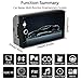 Double Din Car Stereo in-Dash Compatible with Bluetooth Touch Screen 7 inch with Rear-View Camera,Video MP5/4/3 Player, Radio FM, Car Stereo Receiver, Mirror Link, Caller ID