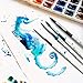 Nicpro 4 PCS Professional Watercolor Paint Brush Set, Artist Squirrel Paint Brushes Round for Painting Gouache Mop