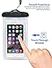 iEasye Waterproof Case Bag Pouch for Apple iPhone 6, 6 Plus, 5s, 5c, 5, Samsung Galaxy S6, S5, S4, Samsung Note 4, Note 3 - White
