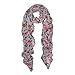 TrendsBlue Elegant Floral Print Fashion Scarf Wrap, Grey