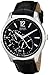 GUESS Men's U95152G1 Contemporary Black Leather Dress Watch