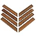 Bare Decor EZ-Floor Corner Trim Piece Interlocking Flooring in Solid Teak Wood (Set of 8), Oiled Finish primary