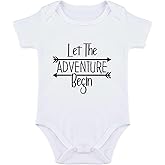 SproutJoy Let The Adventure Begin Baby Bodysuit Pregnancy Announcement for Grandparents Baby Bodysuits Infant